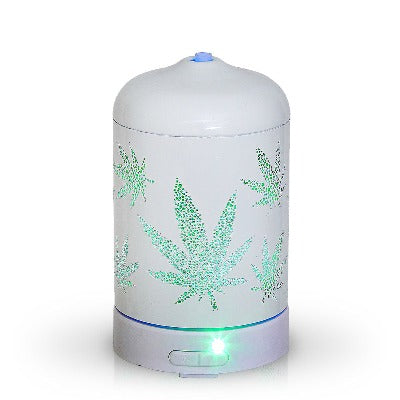 MARIJUANA DESIGN METAL DIFFUSER - Essentially You Oils - Ottawa Canada