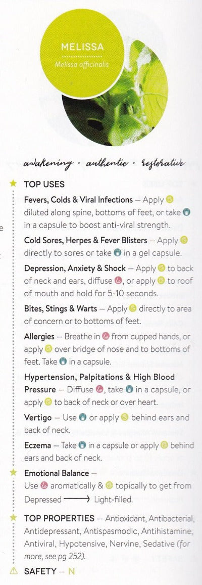 Melissa Leaf Essential Oil (3% Dilution) - Essentially You Oils