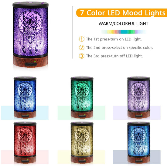 OWL DREAM CATCHER METAL DIFFUSER - Essentially You Oils - Ottawa Canada