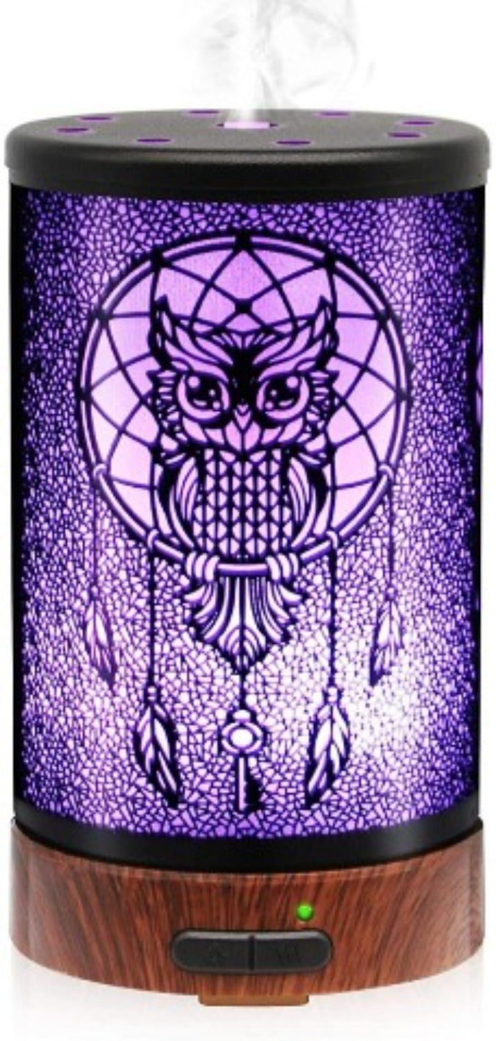 OWL DREAM CATCHER METAL DIFFUSER - Essentially You Oils - Ottawa Canada